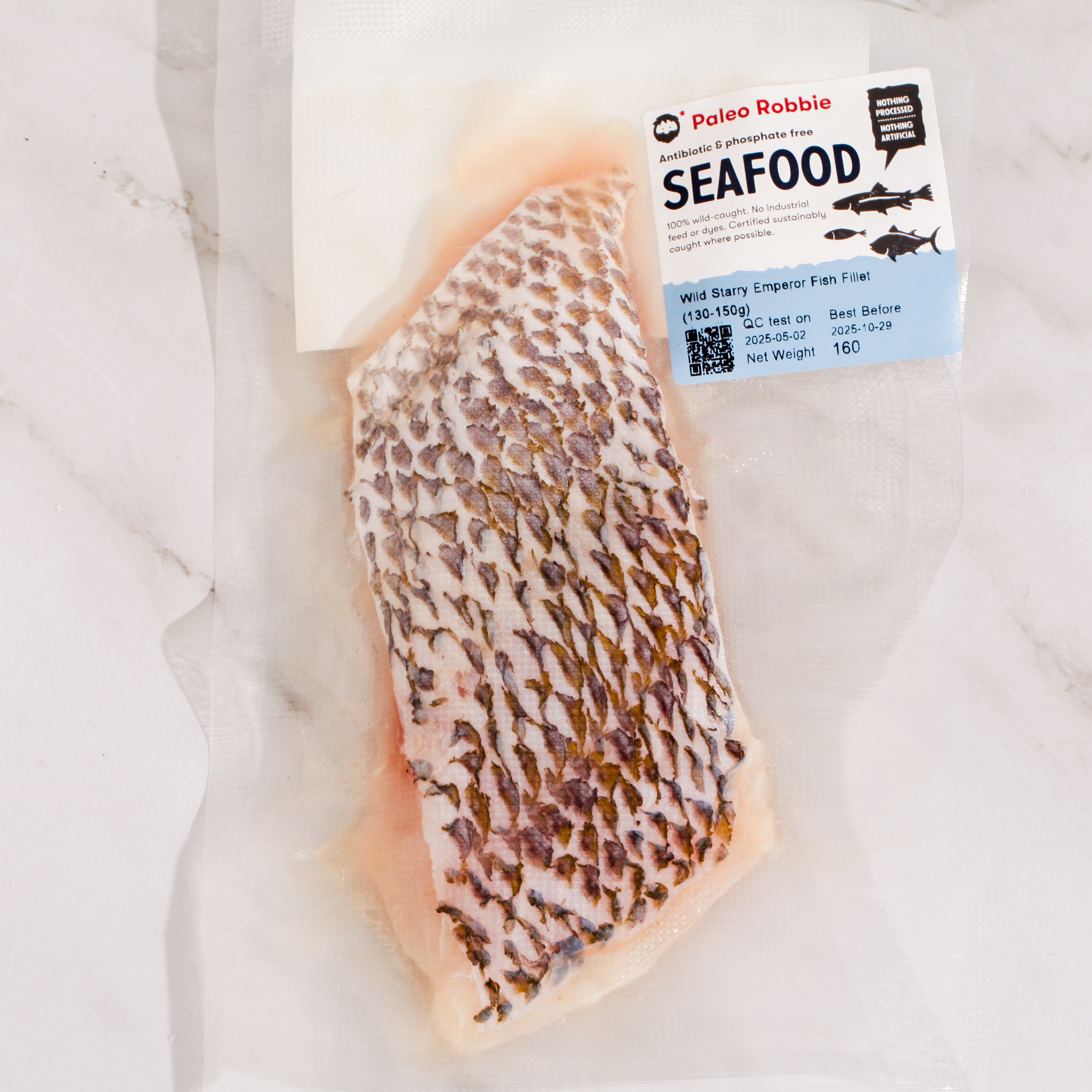 Wild Starry Emperor Fish Fillet (130-150g)